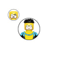 Custom LEGO inspired Invincible, Omni-Man, Atom-Eve, Allen the Alien, and Conquest Minifigures